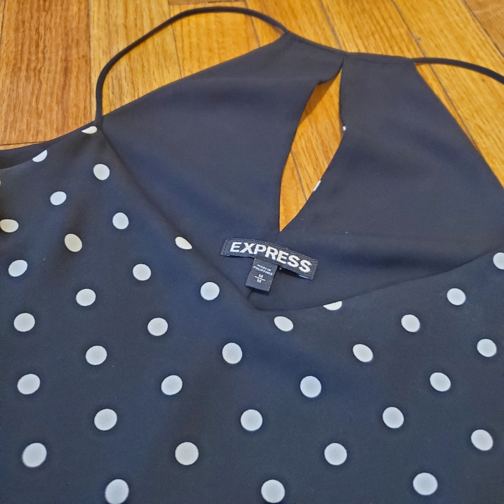 Express Women's Spaghetti Strap Razor V Neck Tank - Picture 5 of 9